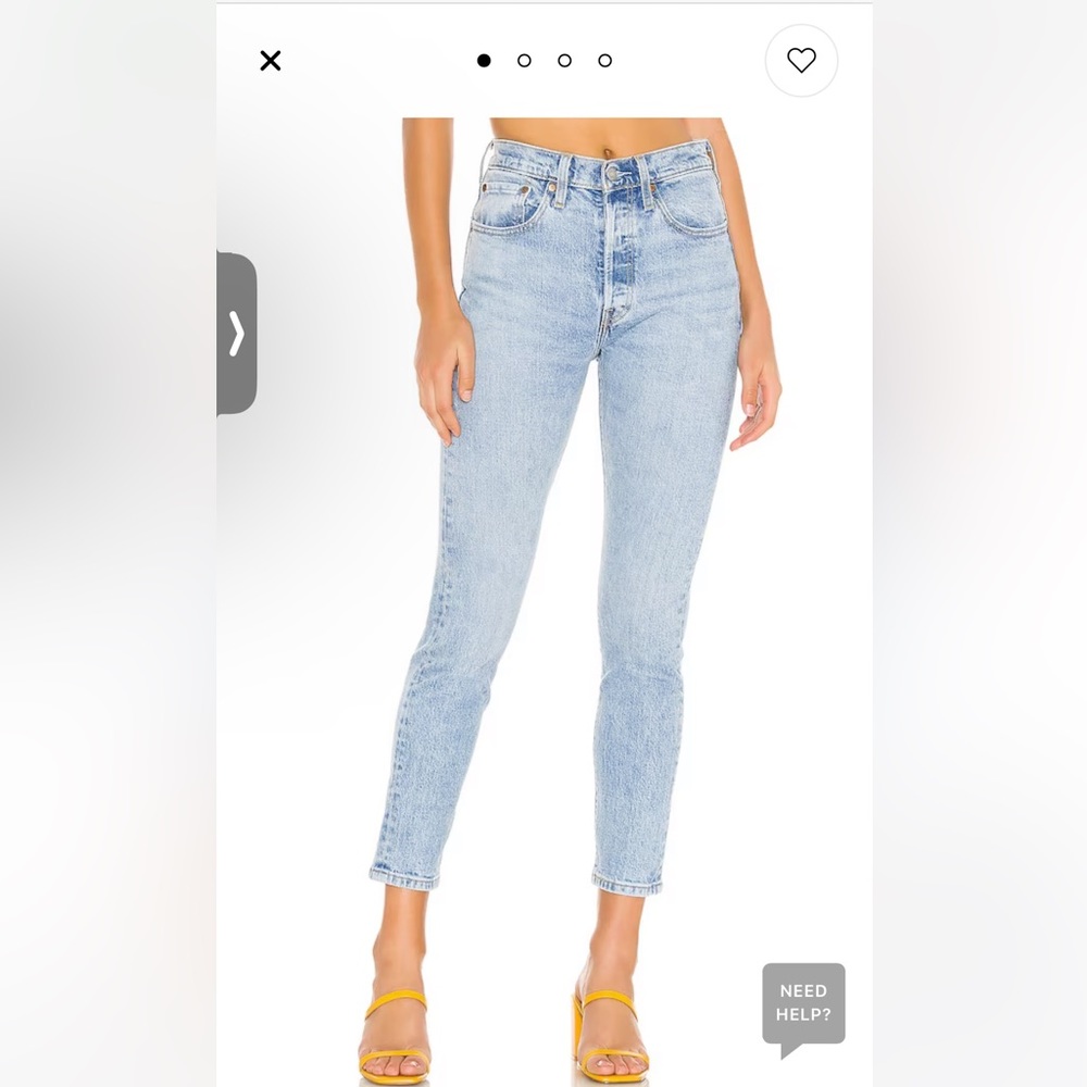 Levi’s 501 Skinny in Tango Light